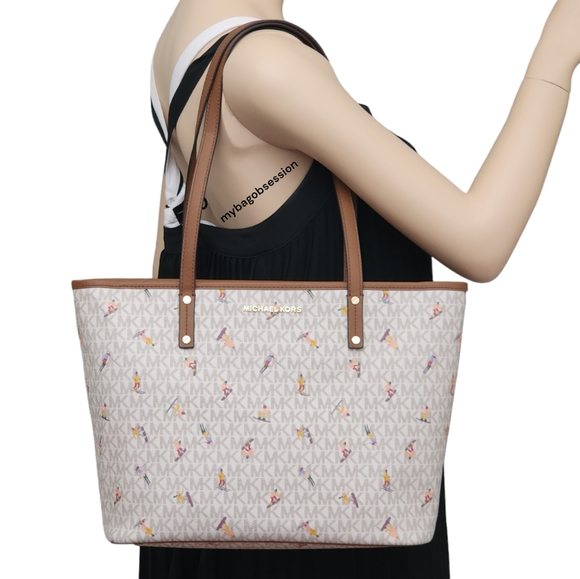 Michael Kors Aspen Logo MD Tote - Picture 1 of 8
